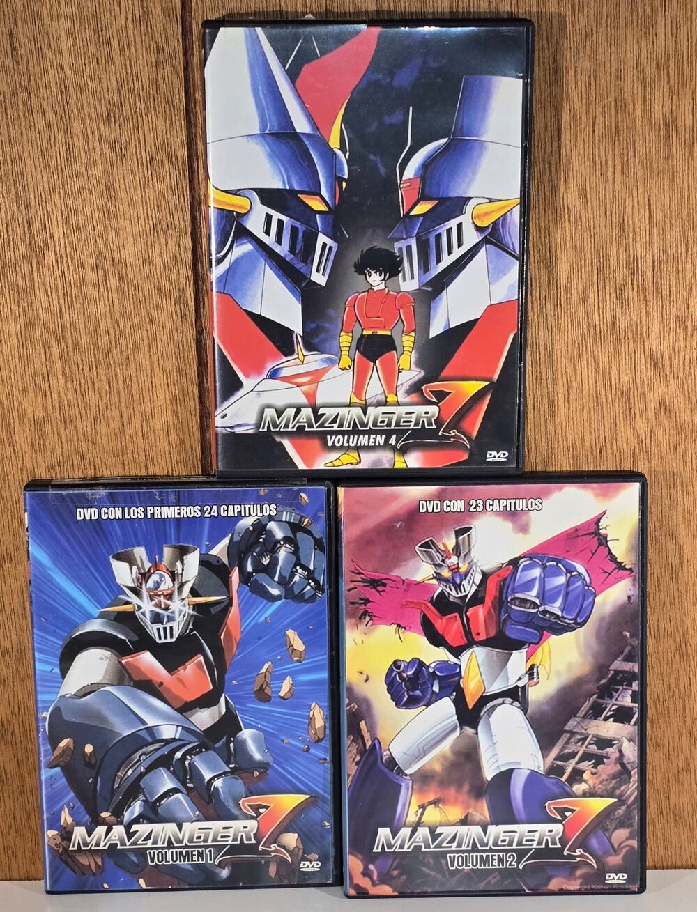 Mazinger Z DVD Lot Vol 1 2 4 Spanish Anime